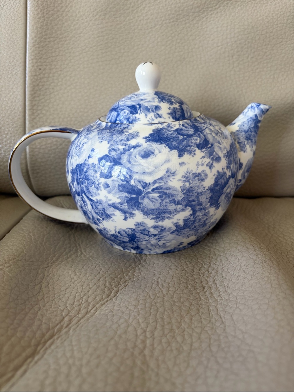 Maxwell & Williams Antique Blue Bone China Teapot